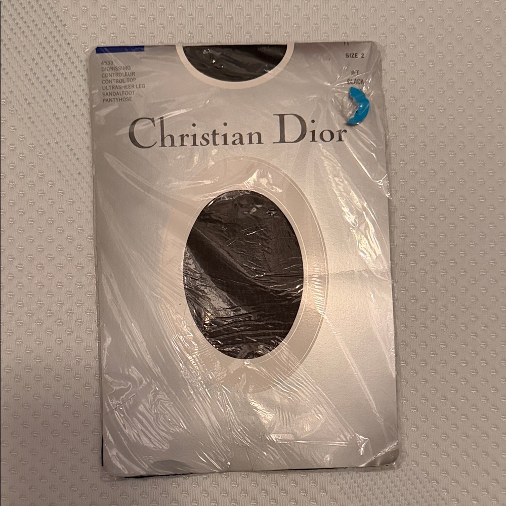 Christian Dior Vintage Black Pantyhose